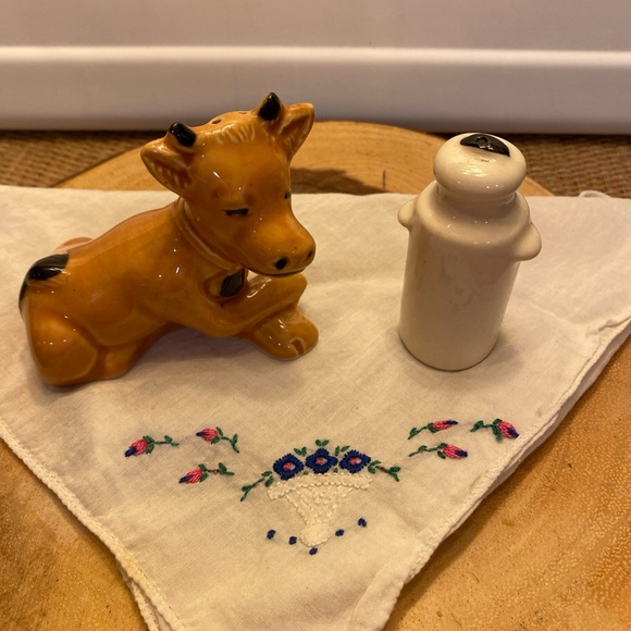 Other - Salt And Pepper Shakers Vintage Cow And Milk Jug